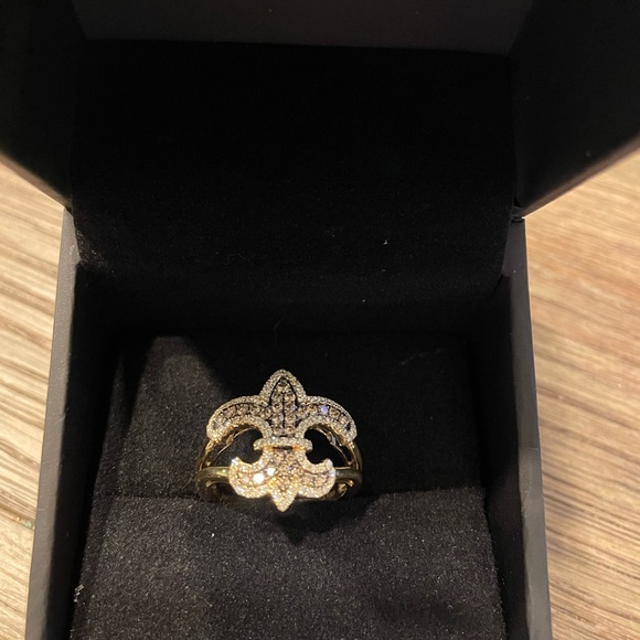 Levian Showpiece Fleur-De-Lis 18K Chocolate and White Diamond - Picture 6 of 7